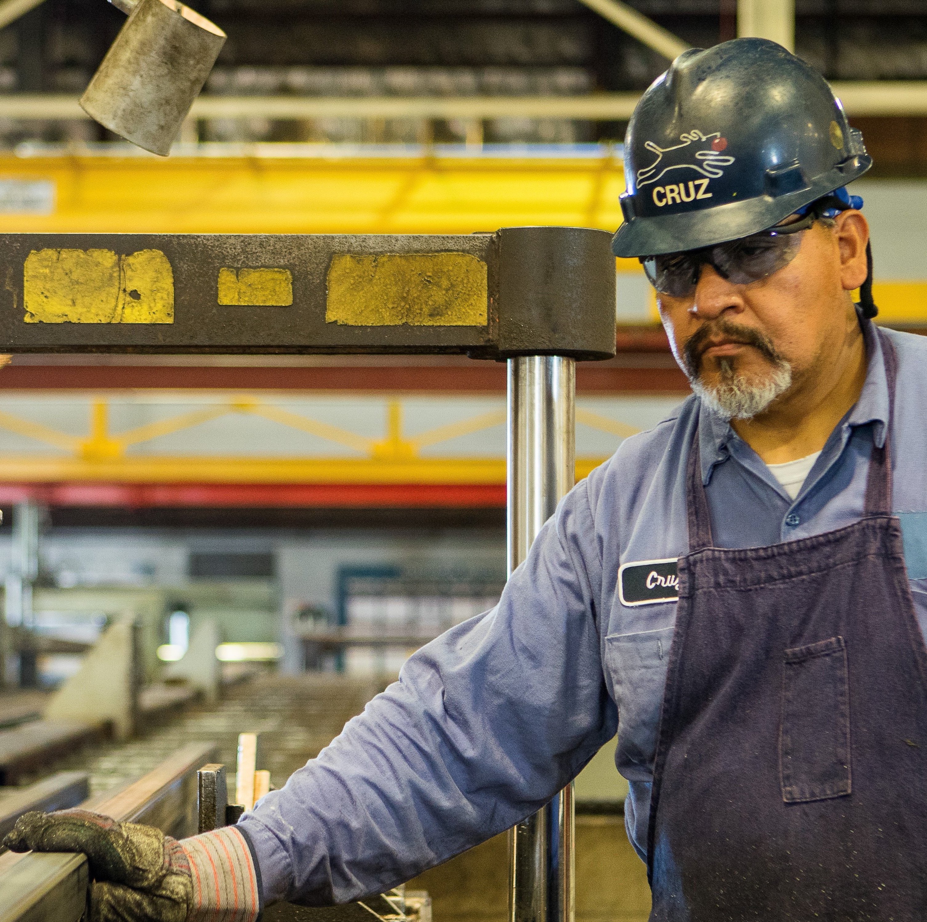 Cruz working in a facility